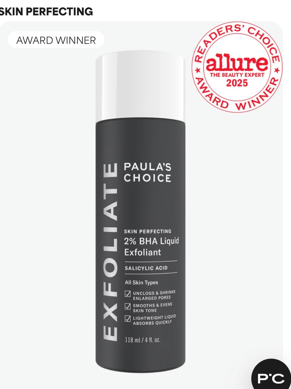 Paula's Choice Black & White Skin-Perfecting Exfoliant